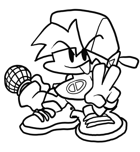 Раскраска Соник бойфренд