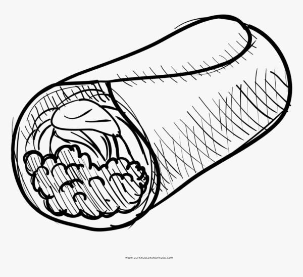 Шаурма раскраска