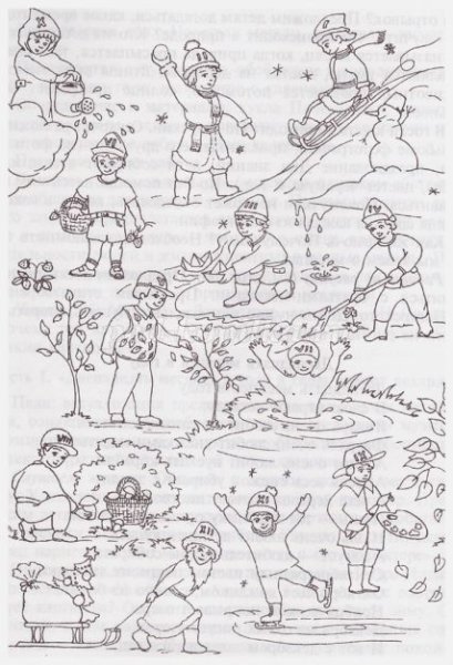 12 Месяцев раскраска