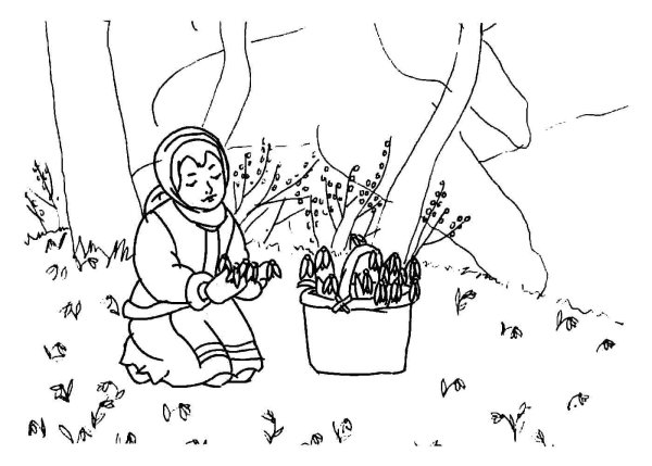 Маршак 12 месяцев раскраска