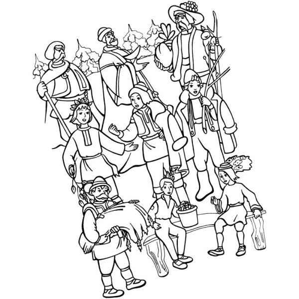 12 Месяцев раскраска