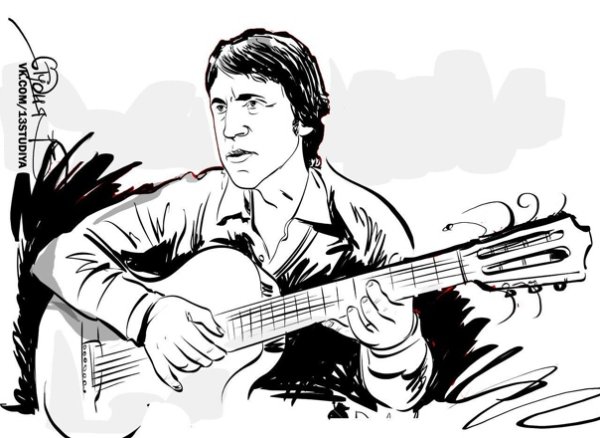 Владимир Высоцкий чб