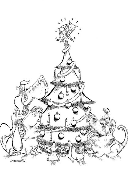 Графическое изображение новогодней елки