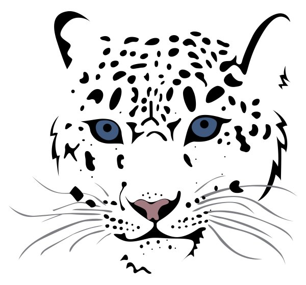 Снежный Барс Ирбис вектор