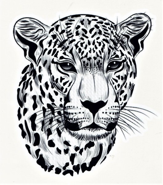 Леопард эскиз
