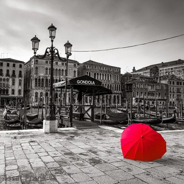 Черно белые постеры с яркими элементами