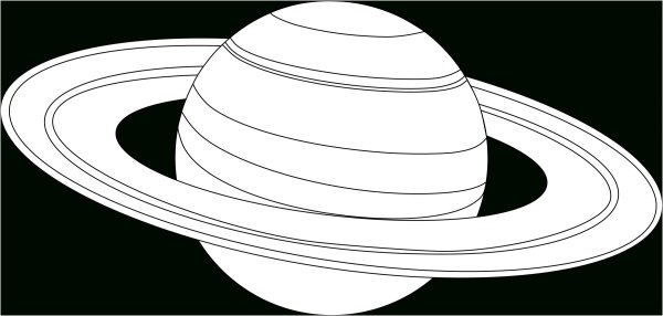 Сатурн Планета раскраска