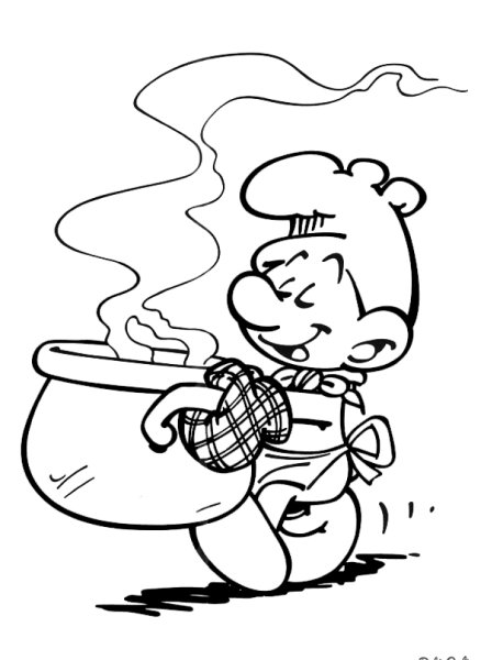 Поваренок раскраска для детей