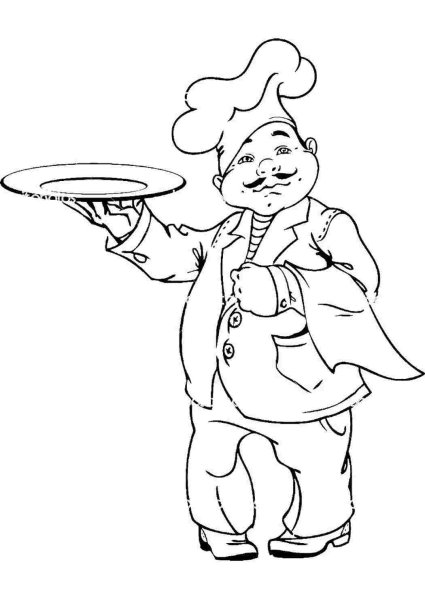 Повар рисунок