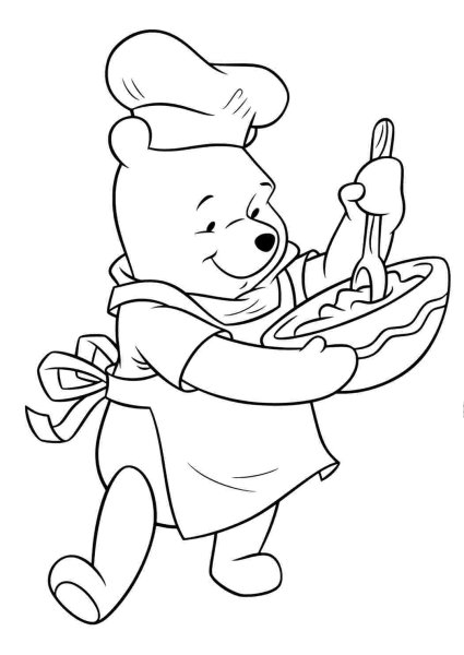 Раскраска "Винни-пух"