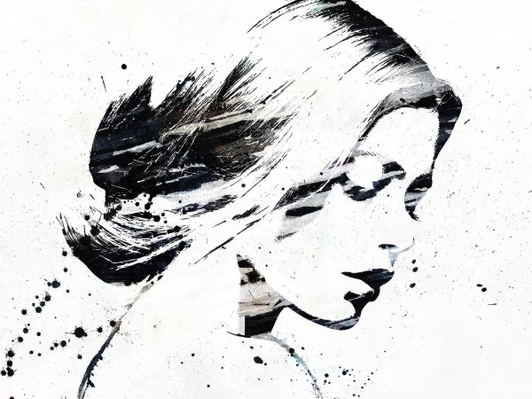 Портрет тушью