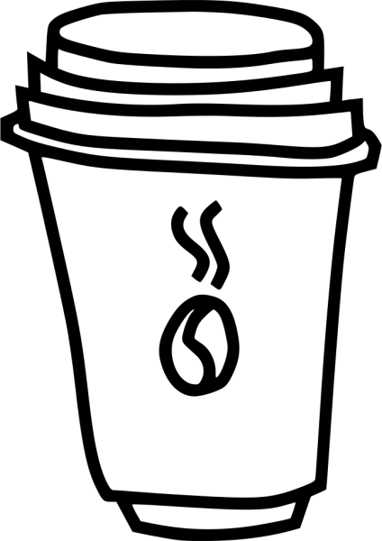 Стакан кофе вектор