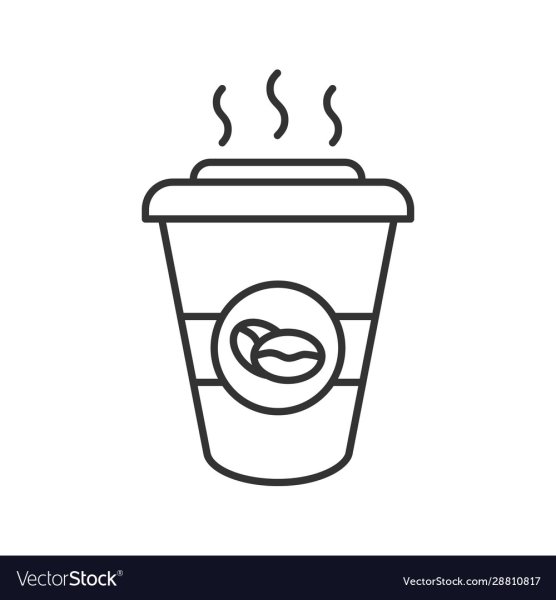 Стаканчик кофе контур