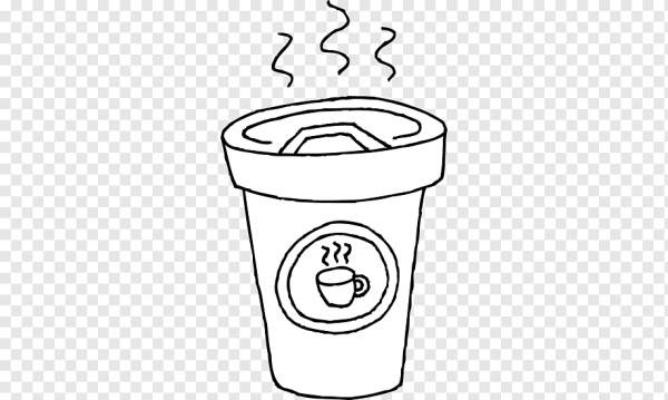 Кофейный стаканчик раскраска