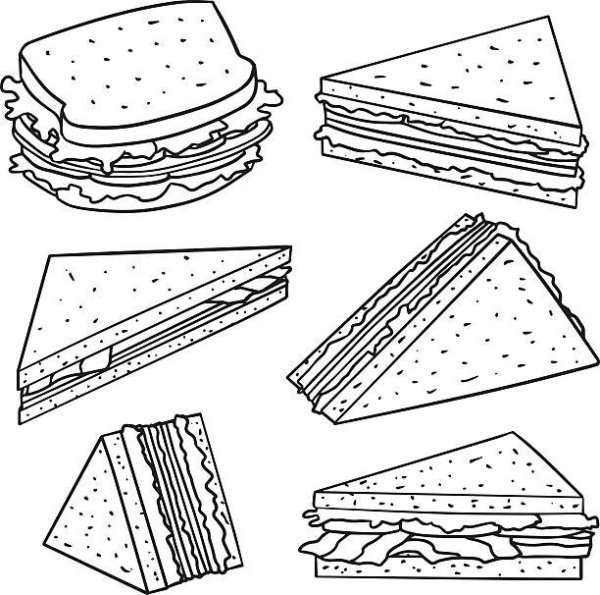 Сэндвич вектор чб