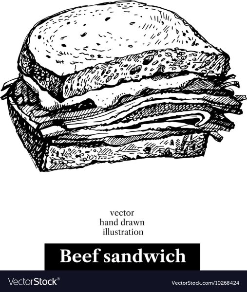 Раскраска бутерброд