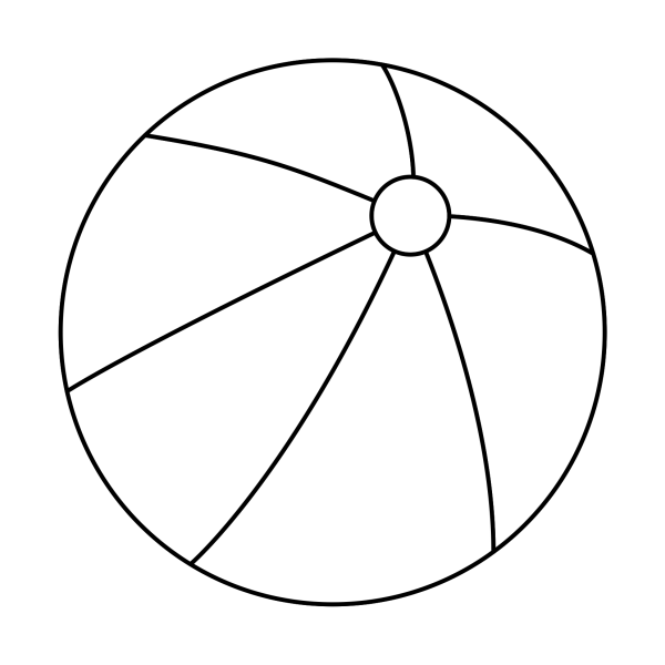 Мяч раскраска для детей