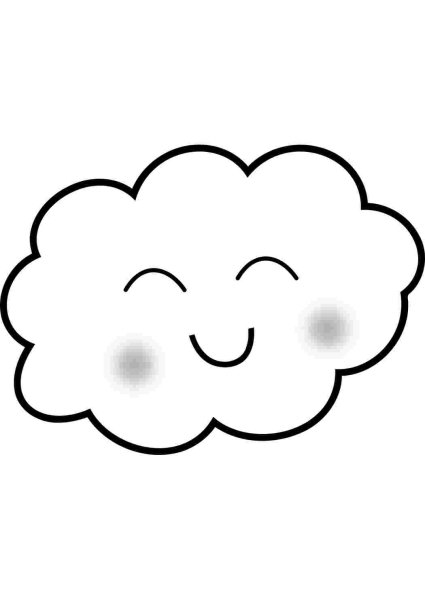 Облако раскраска