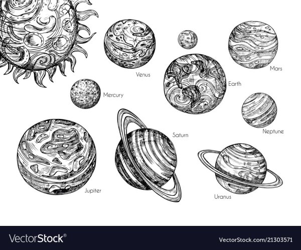 Планета Венера эскиз