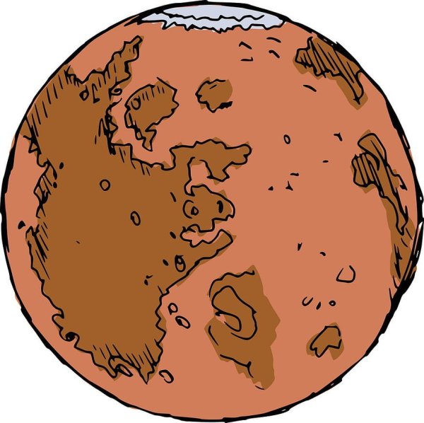 Марс Планета рисунок