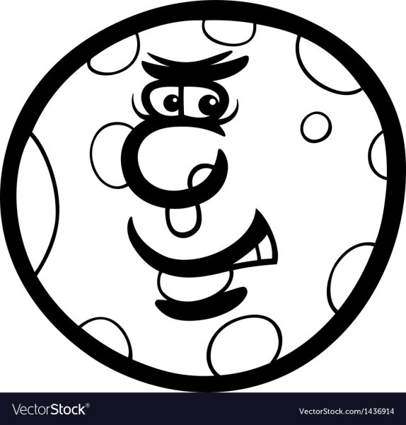 Раскраска веселый Марс