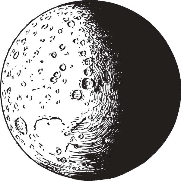 Луна рисунок