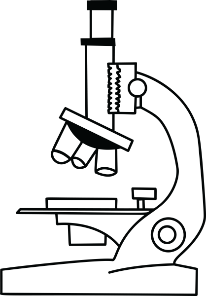 Микроскоп сбоку рисунок
