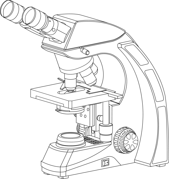 Зарисовать световой микроскоп