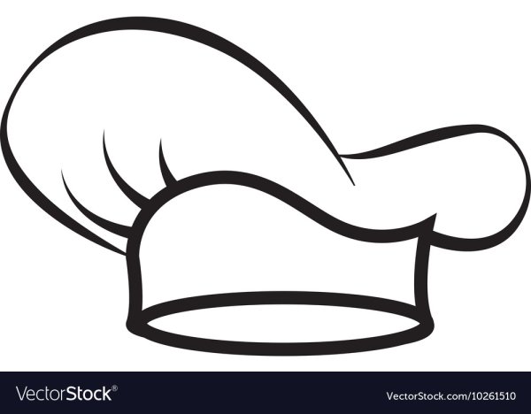 Векторная шапка повара