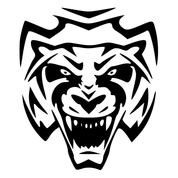 Тигр оскал трайбл тату