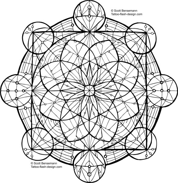 Цветок жизни Сакральная геометрия мандалы