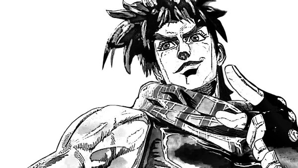 Джосеы Джостер черно белый