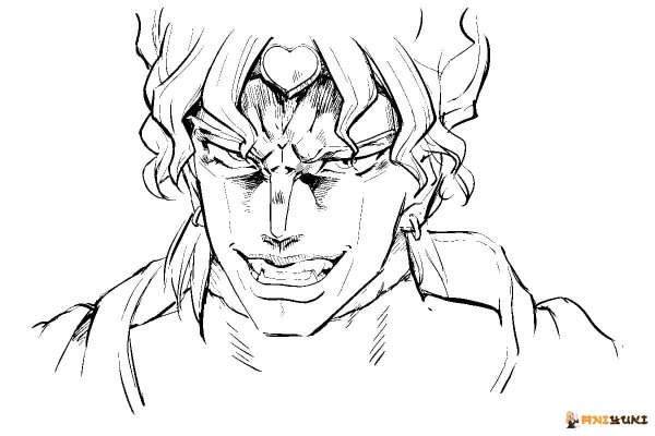 Раскраска Джоджо дио