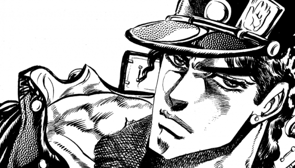 Джотаро Куджо черно белый