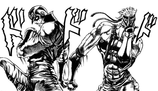 Jojo bizarre Adventure чб