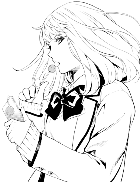 Манга черно белая