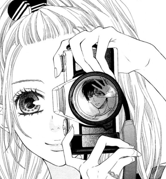 Аниме девочка с фотоаппаратом