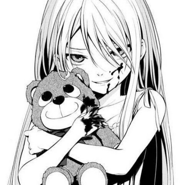 Аниме черно белое