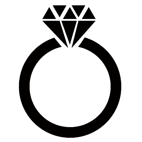 Раскраска Свадебные кольца