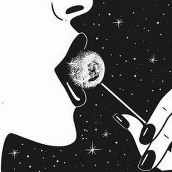 Космос узоры чб