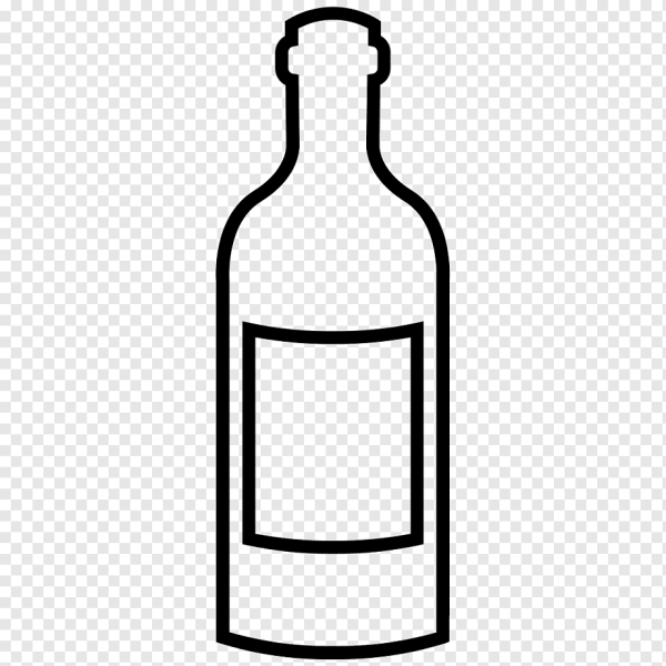 Бутылка схематично