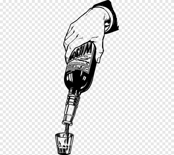 Алкоголь черно белый