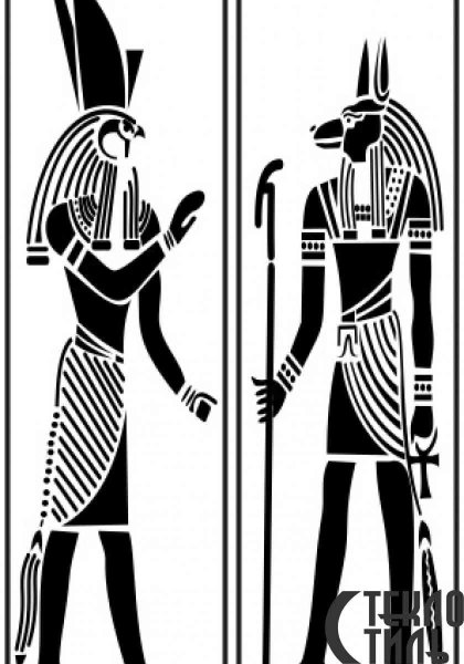 Трафареты в египетском стиле