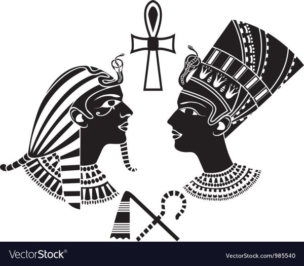 Фараоны Нефертити пирамида вектор боги Египта