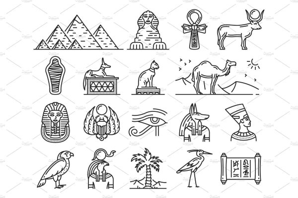 Символы древних богов Египта