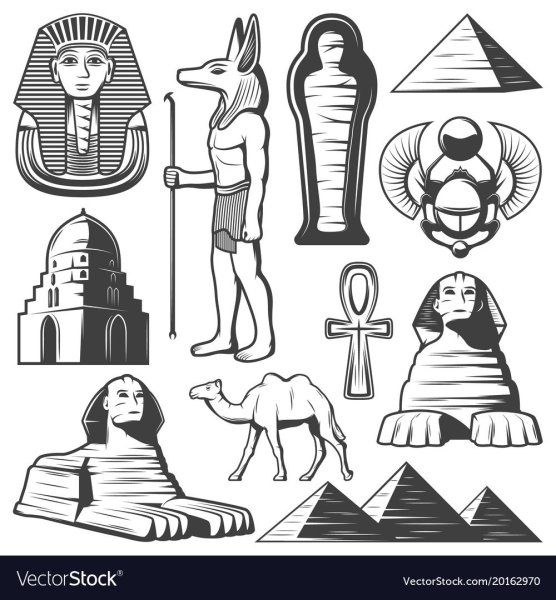 Пирамида Египет фараон вектор