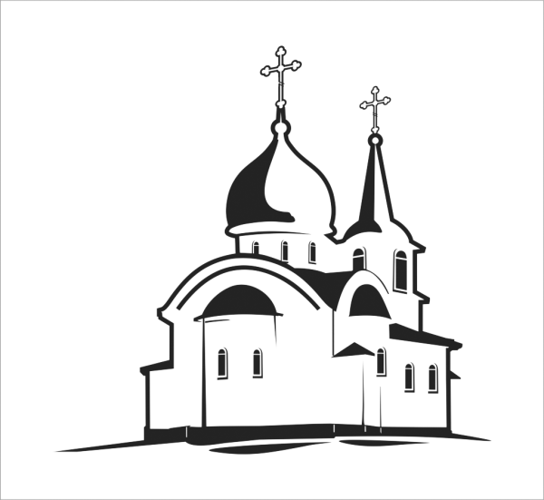 Церковь силуэт