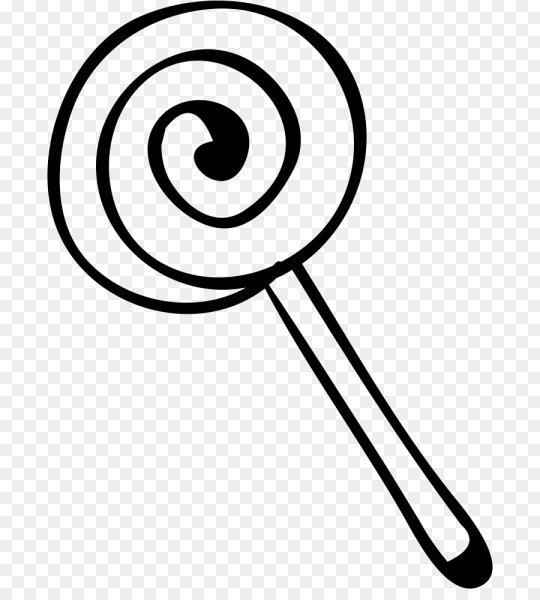 Раскраска леденец на палочке