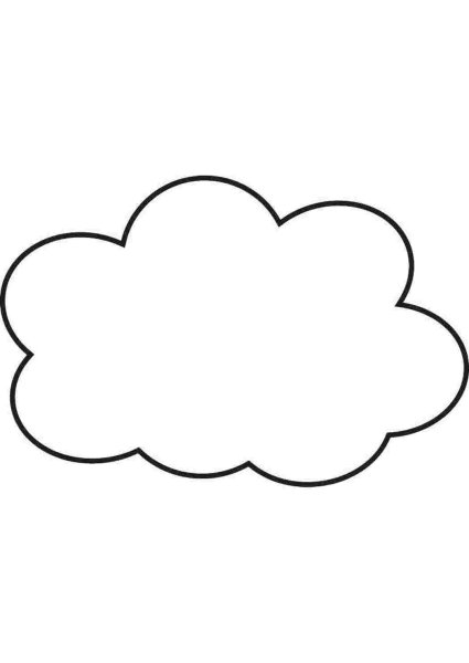 Облака для раскрашивания детям