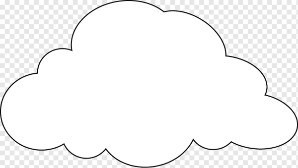 Облако раскраска для детей